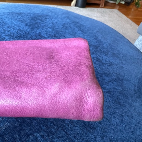 Junior Drake Pink Leather Zip Around Wallet Butter Soft Foldout Organizer - Picture 14 of 16